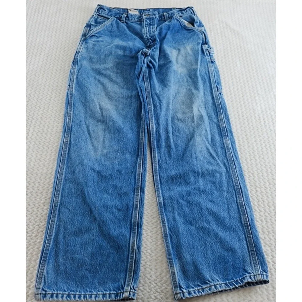 vintage Carhartt Mens Denim Jeans Size 33x32